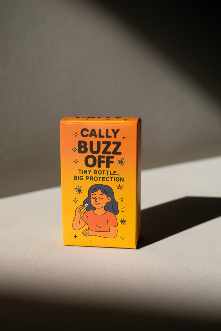 CALLY BuzzOff - Natural Mosquito Repellent Roll-On for Kids & Families